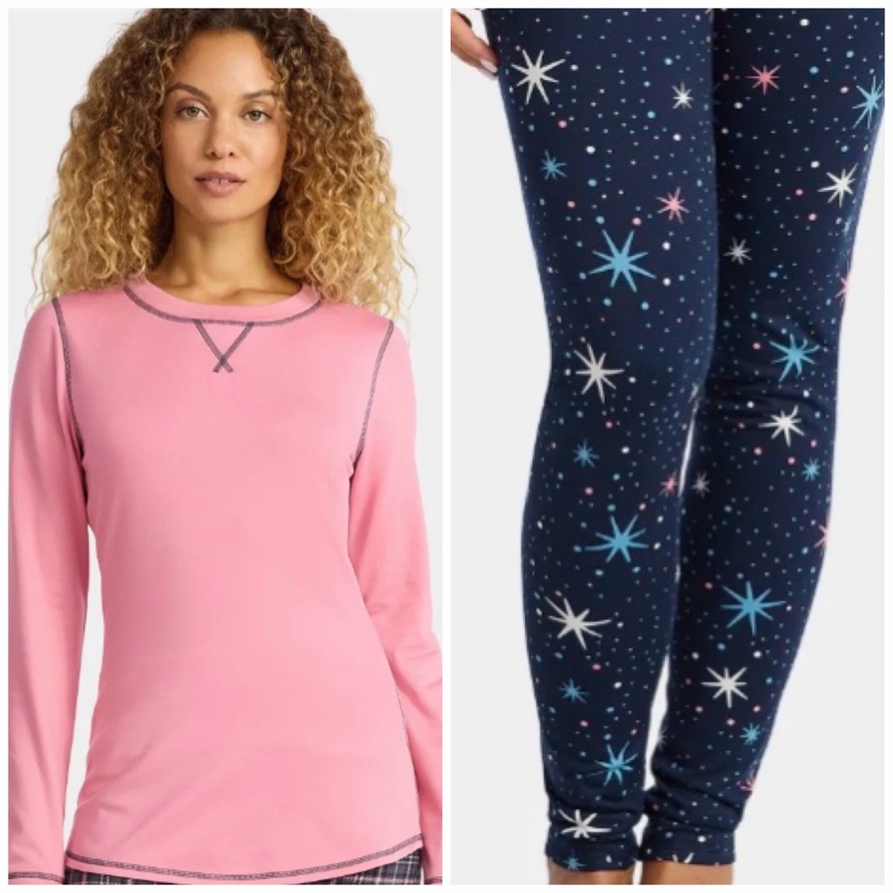 💜ClimateRight by Cuddl Duds Women's Top and Leggings Set 2pc Size:XSmall